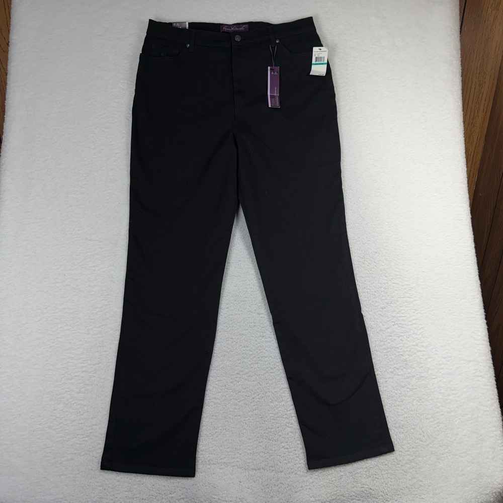 Gloria Vanderbilt Amanda Heritage Slimming Jeans 16 (35x31) Tapered Black NWT
